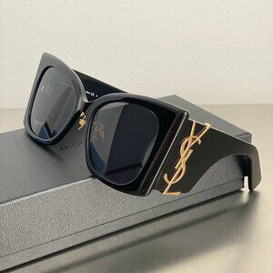 Saint Laurent SL M119/F Oversized Black Sunglasses – Tried On Only